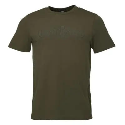 Umbro LINEAR LOGO GRAPHIC TEE Férfi póló, khaki, méret