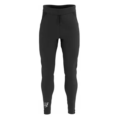 Compressport HYBRID SEAMLESS HURRICANE PANTS Férfi szélálló nadrág futáshoz, fekete, méret