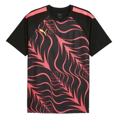 Puma INDIVIDUALLIGA GRAPHIC JERSEY Férfi póló sportoláshoz, fekete, méret