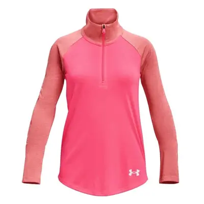 Under Armour TECH GRAPHIC 1/2 ZIP Lány felső, rózsaszín, méret