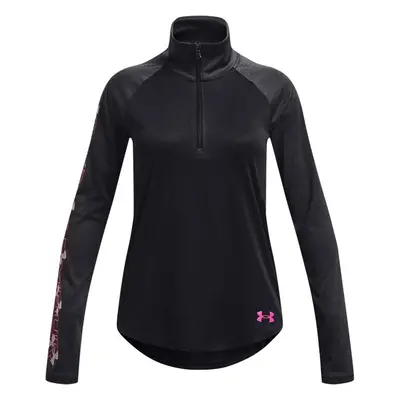 Under Armour TECH GRAPHIC 1/2 ZIP Lány felső, fekete, méret