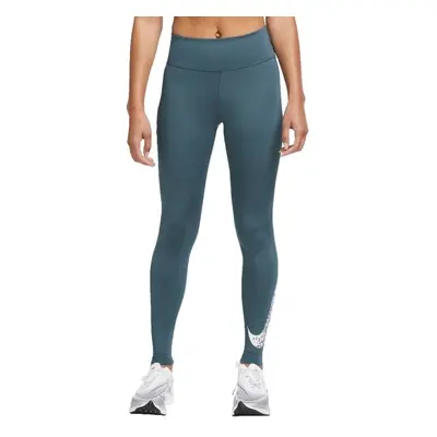 Nike NK DF SWSH RUN MR 7/8 TGHT Női legging, sötétzöld, méret