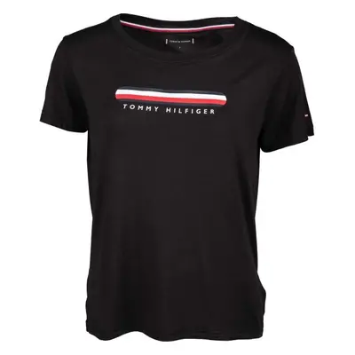 Tommy Hilfiger SS TEE Női póló, fekete, méret