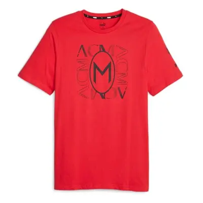 Puma ACM FTBLCORE GRAPHIC TEE Férfi póló, piros, méret