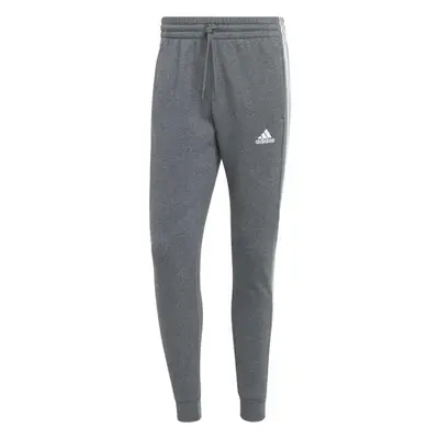 adidas ESSENTIALS FLEECE 3-STRIPES TAPERED CUFF Férfi melegítőnadrág, szürke, méret