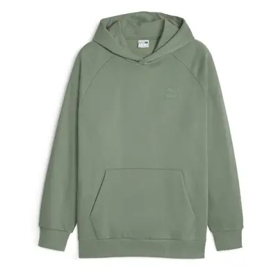 Puma ESS+2 COL SMALL LOGO HOODIE FL Férfi pulóver, zöld, méret