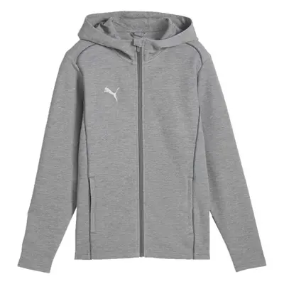 Puma TEAMFINAL CASUALS HOODED JACKET Férfi sportos pulóver, szürke, méret