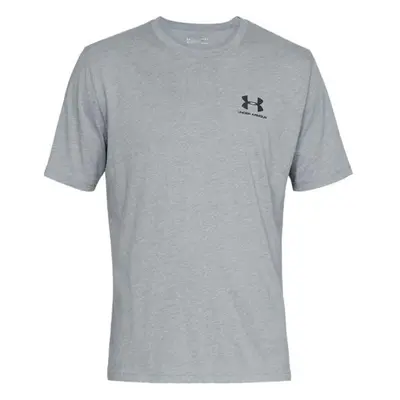 Under Armour SPORTSTYLE LEFT CHEST SS Férfi póló, szürke, méret