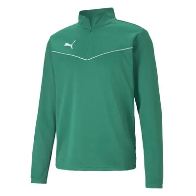 Puma TEAMRISE TOP Férfi melegítőfelső focihoz, zöld, méret