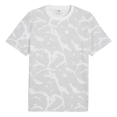 Puma ESSENTIALS LOGO LAB AOP TEE Férfi póló, szürke, méret