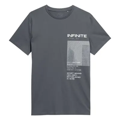 4F MEN´S T-SHIRT Férfi póló, sötétszürke, méret