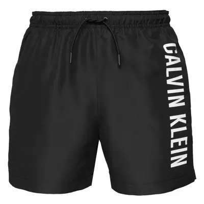 Calvin Klein MEDIUM DRAWSTRING Férfi úszónadrág, fekete, méret