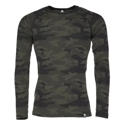 Bula CAMO MERINO WOOL CREW Férfi felső, khaki, méret