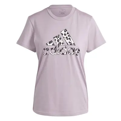 adidas ANIMAL PRINT GRAPHIC T-SHIRT Női felső, lila, méret