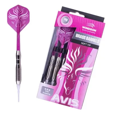 Windson AVIS G BRASS SET Sárgaréz darts nyilak műanyag hegyekkel, rózsaszín, méret