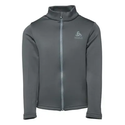 Odlo MID LAYER FULL ZIP BERRA KIDS Gyerek pulóver, sötétszürke, méret