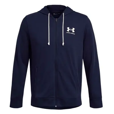 Under Armour RIVAL TERRY LC FZ Férfi pulóver, sötétkék, méret