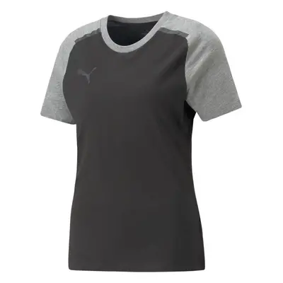 Puma TEAMCUP CASUALS TEE Futballpóló, fekete, méret