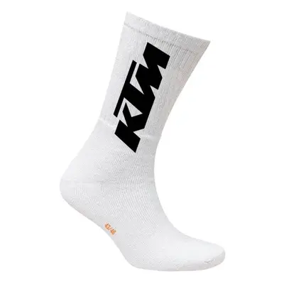 KTM SOCKS LONG Férfi zokni, fehér, méret