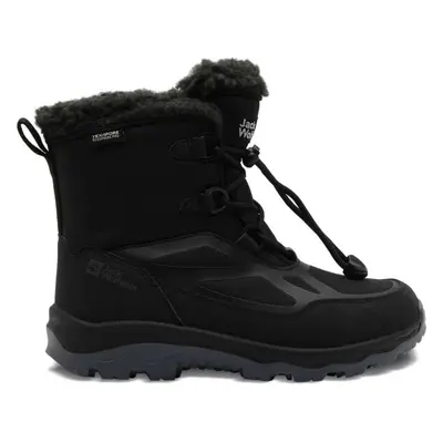 Jack Wolfskin VOJO SHELL XT TEXAPORE MID K Gyerek téli cipő, fekete, méret