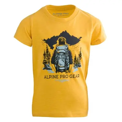 ALPINE PRO NUPO Gyerek póló, sárga, méret