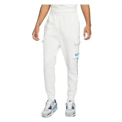 Nike NSW REPEAT SW FLC CARGO PANT Férfi melegítőnadrág, fehér, méret