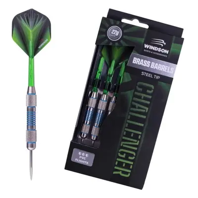 Windson CHALLENGER G BRASS SET Sárgaréz darts nyilak fém hegyekkel, zöld, méret