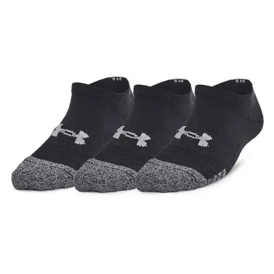 Under Armour HEATGEAR 3PK NO SHOW Gyerek zokni, fekete, méret