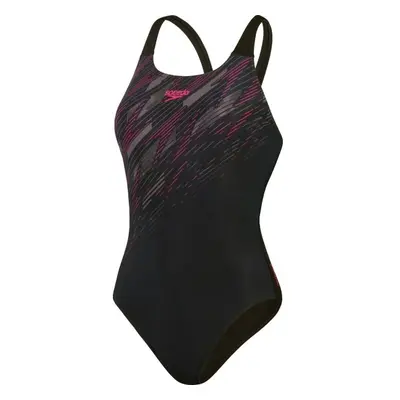 Speedo HYPERBOOM PLACEMENT MUSCLEBACK Női egyrészes sport fürdőruha, fekete, méret