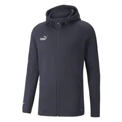 Puma TEAMFINAL CASUALS HOODED Melegítőfelső, sötétkék, méret