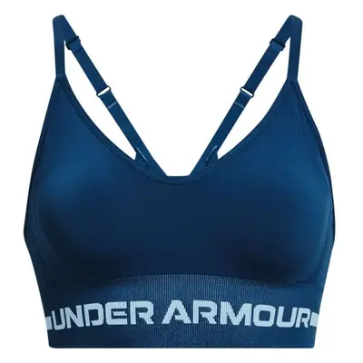 Under Armour SEAMLESS LOW LONG BRA Sportmelltartó, kék, méret