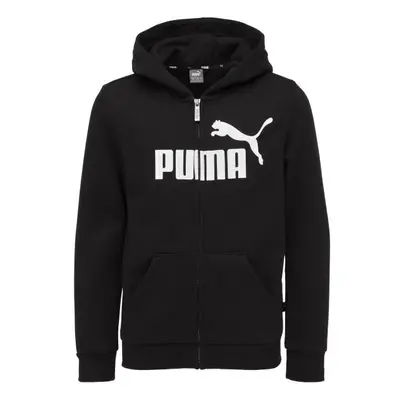 Puma ESSENTIALS BIG LOGO FZ HOODIE FL B Gyerek pulóver, fekete, méret