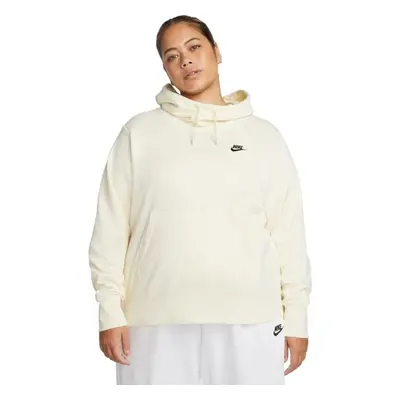 Nike NSW CLUB FLC FNL HOODIE PLUS Női pulóver, sárga, méret