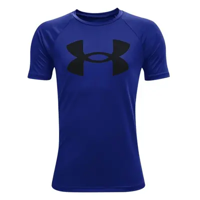 Under Armour TECH BIG LOGO SS Fiú póló, kék, méret