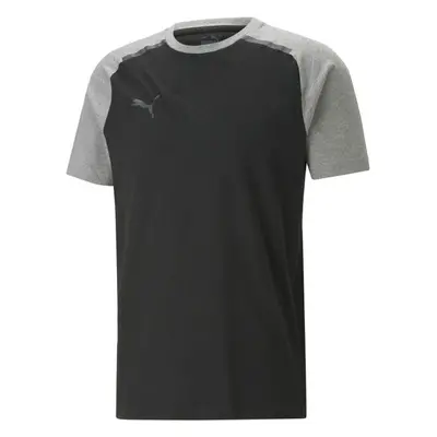 Puma TEAMCUP CASUALS TEE Futballpóló, fekete, méret