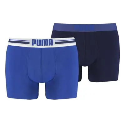 Puma PLACED LOGO BOXER 2P Férfi boxeralsó, kék, méret