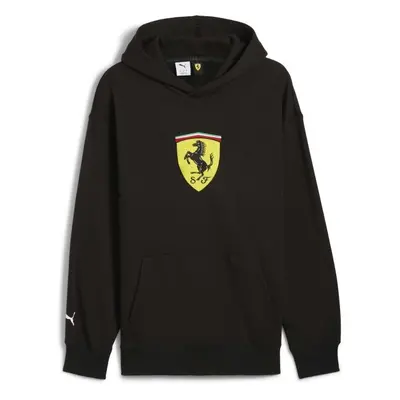 Puma FERRARI RACE BIG SHIELD HOODIE Férfi pulóver, fekete, méret