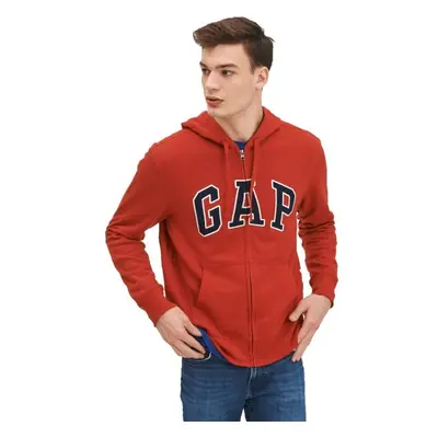 GAP XLS FT ARCH FZ HD Férfi pulóver, piros, méret