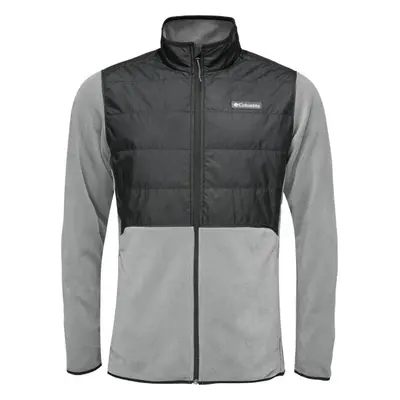 Columbia BASIN BUTTE FLEECE FULL ZIP Férfi hibrid kabát, szürke, méret