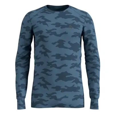 Odlo SHIRT L/S X-MAS ACTIVE WARM Férfi póló, kék, méret