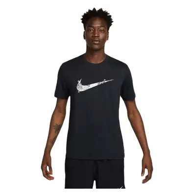 Nike TEE RUN ENERGY SP25 Férfi futópóló, fekete, méret