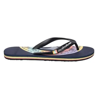 Quiksilver MOLOKAI ART Férfi flip-flop papucs, sötétkék, méret