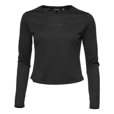 Calvin Klein WO - L/S T-SHIRT Női felső, fekete, méret