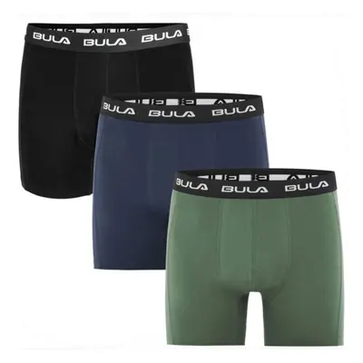 Bula FRAME BOXER 3PK Férfi pamut boxeralsó, fekete, méret