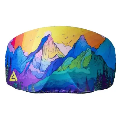 Laceto SKI GOGGLES COVER STYLIZED MOUNTAINS Szövethuzat síszemüveghez, mix, méret