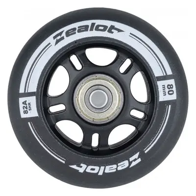 Zealot 80-82A WHEELS + BEARINGS 4PCS Görkorcsolya kerék és csapágy szett, fekete, méret