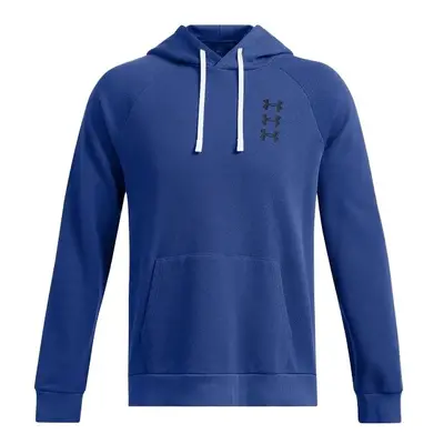 Under Armour RIVAL SLICED N DICED Férfi pulóver, kék, méret