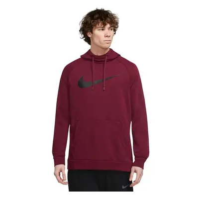 Nike DRY HOODIE PO SWOOSH Férfi pulóver edzéshez, bordó, méret