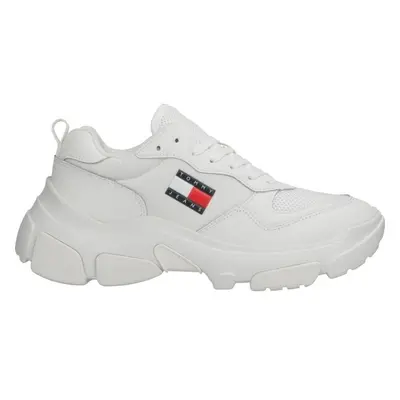 Tommy Hilfiger LEATHER HYBRID CHUNKY SOLE TRAINER Női szabadidőcipő, fehér, méret