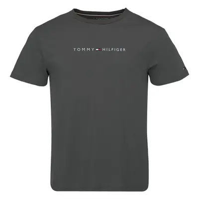 Tommy Hilfiger ORIGINAL SS TEE Férfi póló, sötétszürke, méret